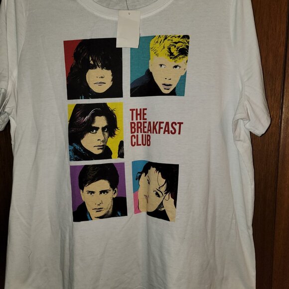 Breakfast Club Tee 2x Lot 2 NEW T Shirt 18 20 Black Silver Glitter White Warhol - Picture 13 of 13